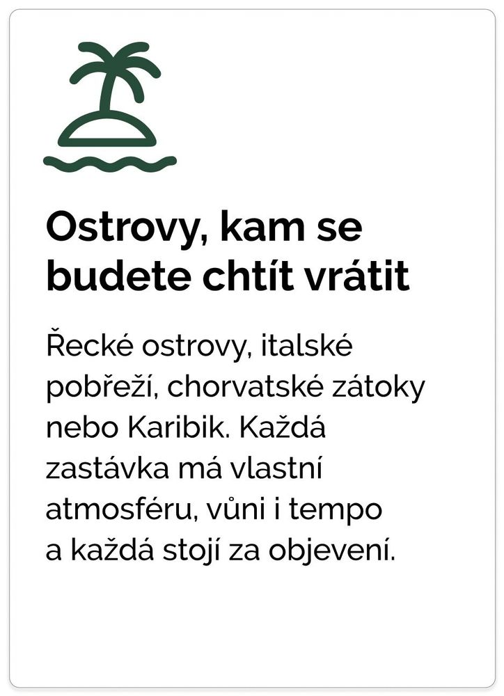 Ostrovy, kam se budete chtít vrátit