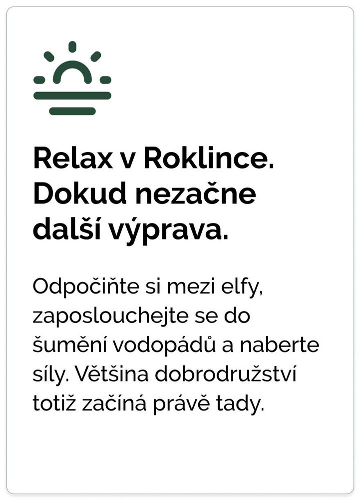 Relax v Roklince. Dokud nezačne další výprava.