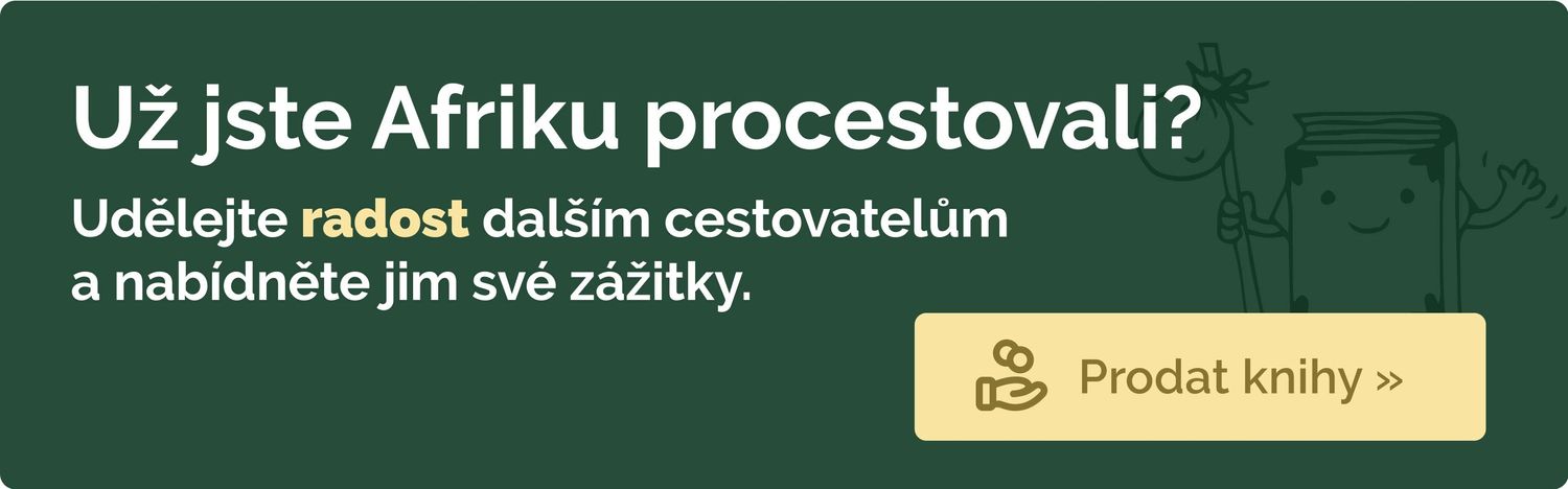 Máte Afrika už za sebou? Udělejte radost dalším cestovatelům a prodejte knihy na Knihobotu.