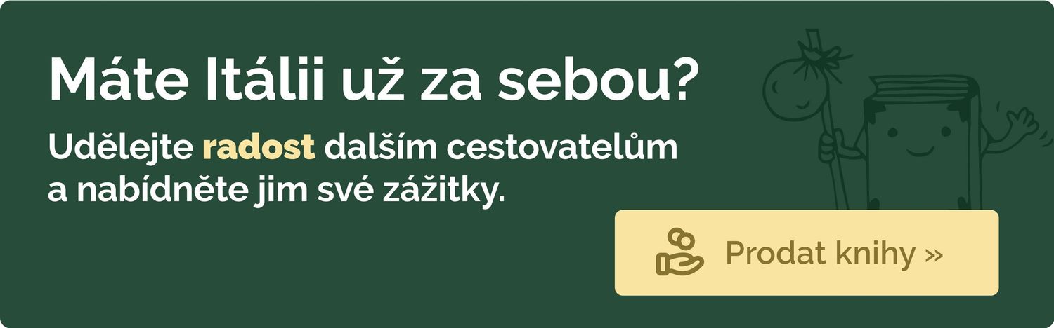 Máte Itálie už za sebou? Udělejte radost dalším cestovatelům a prodejte knihy na Knihobotu.