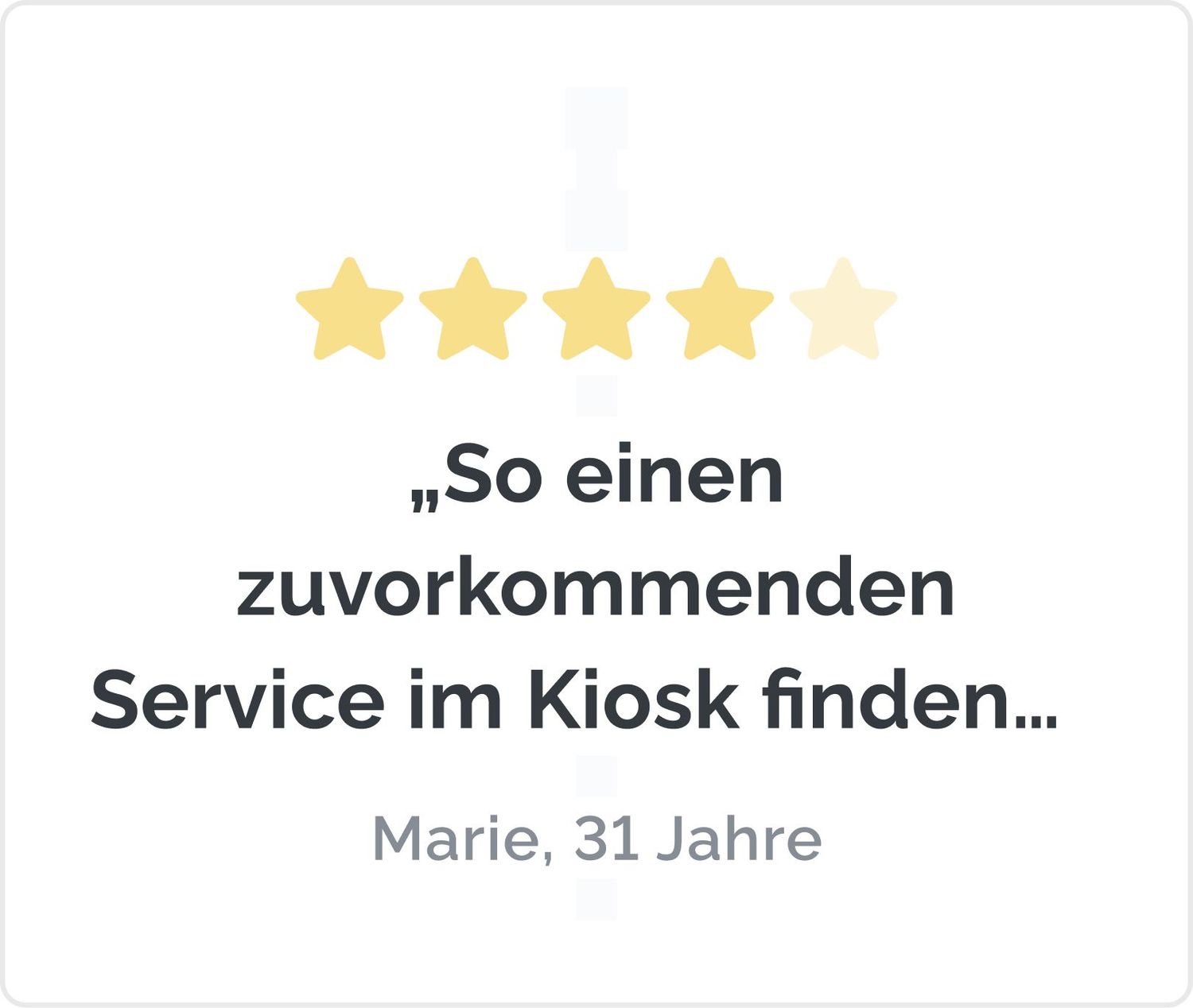 Der Herr der Ringe J. R. R. Tolkien „So einen zuvorkommenden Service im Kiosk finden Sie nirgends – nach der Rückkehr grüße ich ehrfürchtig sogar meine Mikrowelle.“ Marie, 31 Jahre