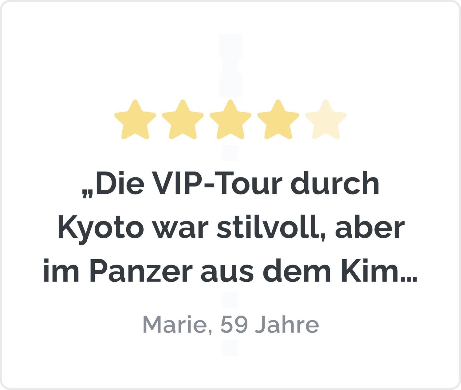 Der Herr der Ringe J. R. R. Tolkien „Die VIP-Tour durch Kyoto war stilvoll, aber im Panzer aus dem Kimono konnte ich kaum atmen – nächstes Mal nehme ich nur Badesachen.“ Marie, 59 Jahre
