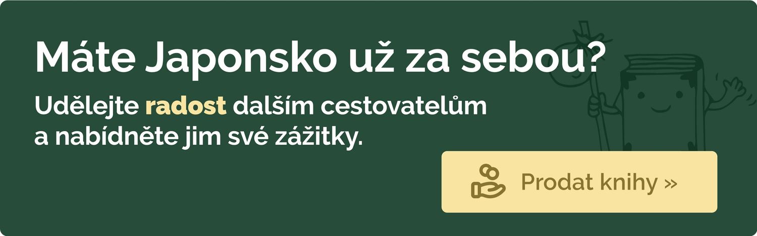 Máte Japonsko už za sebou? Udělejte radost dalším cestovatelům a prodejte knihy na Knihobotu.