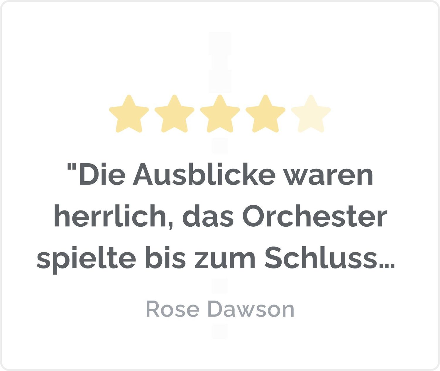 Der Herr der Ringe J. R. R. Tolkien "Die Ausblicke waren herrlich, das Orchester spielte bis zum Schluss und das Erlebnis war wirklich unvergesslich. Buchstäblich." Rose Dawson
