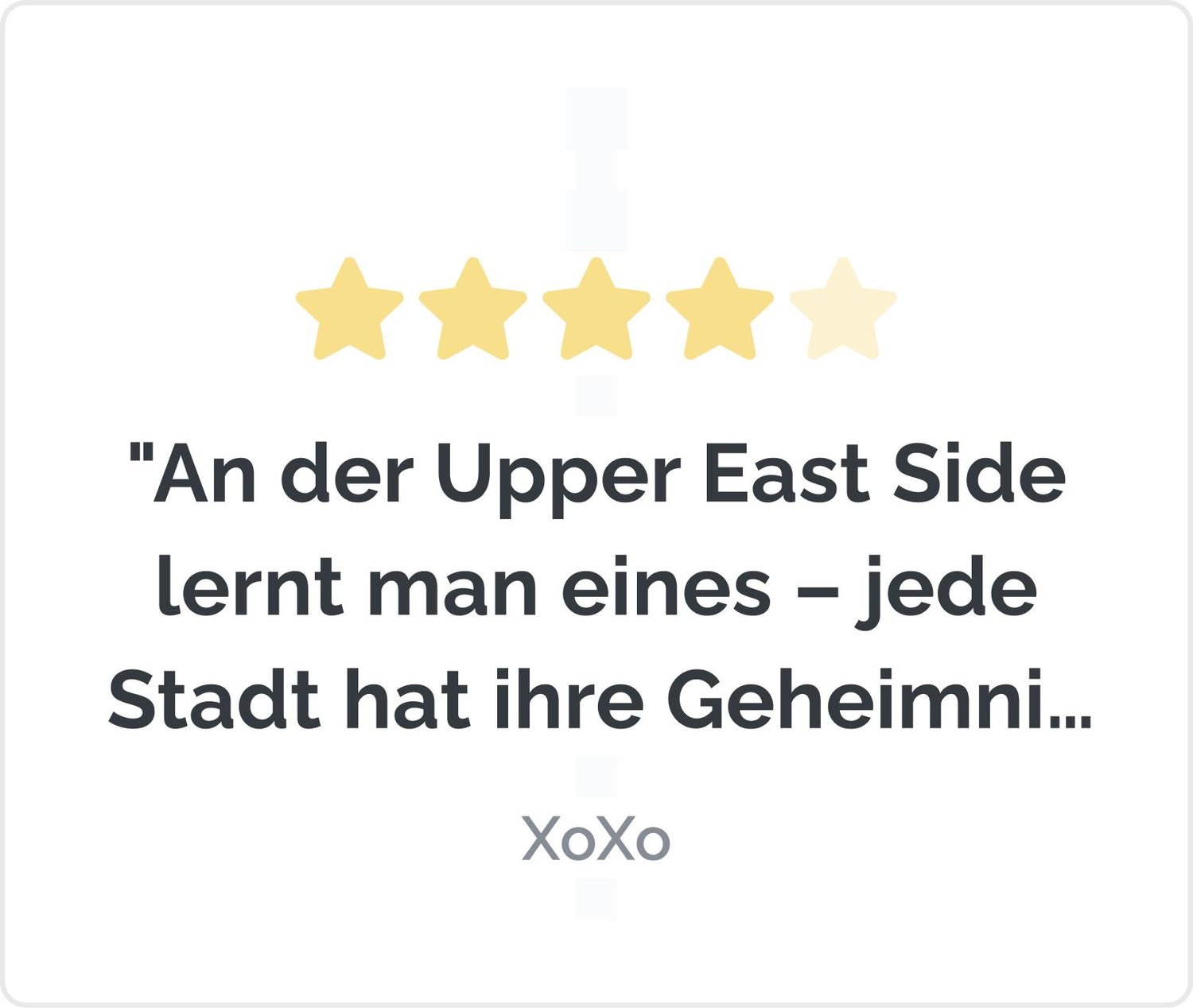 Der Herr der Ringe J. R. R. Tolkien "An der Upper East Side lernt man eines – jede Stadt hat ihre Geheimnisse." XoXo